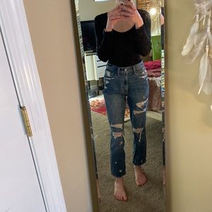 Abercrombie and Fitch High Rise Mom Jeans